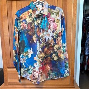 Robert Graham Casablanca Vibrant Floral Button Down Shirt